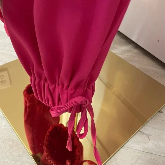 2PC Hot Pink Crop shirt and Jogger pants - Picture 7 of 14